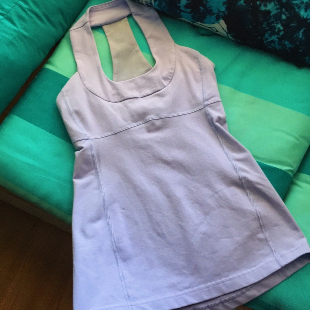 Lulu lemon lilac halter workout top
